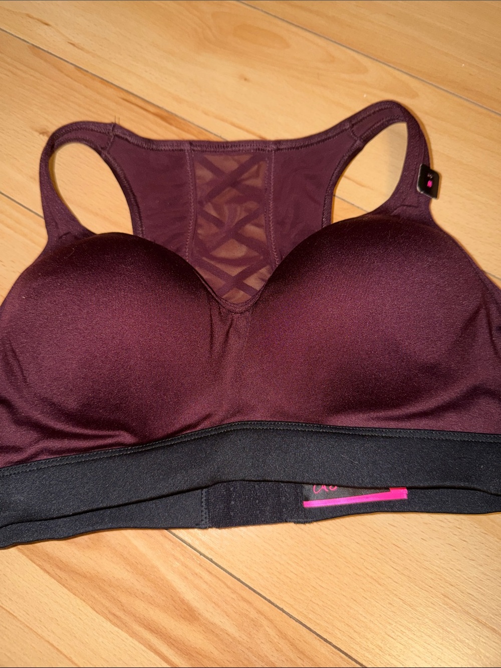 La SENZA Plum Molded Cup Racerback Sports Bra